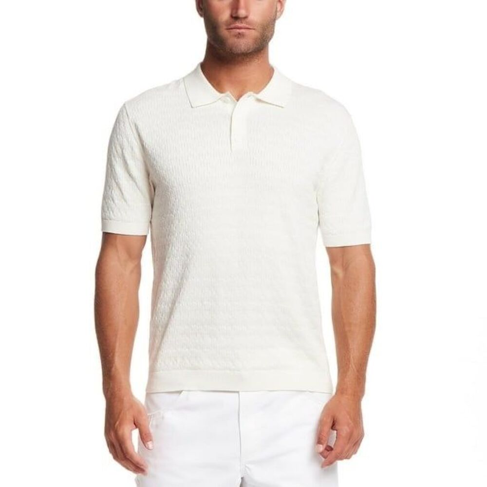 WP Weatherproof Men's Staggered Rib Short Sleeve Polo XXL